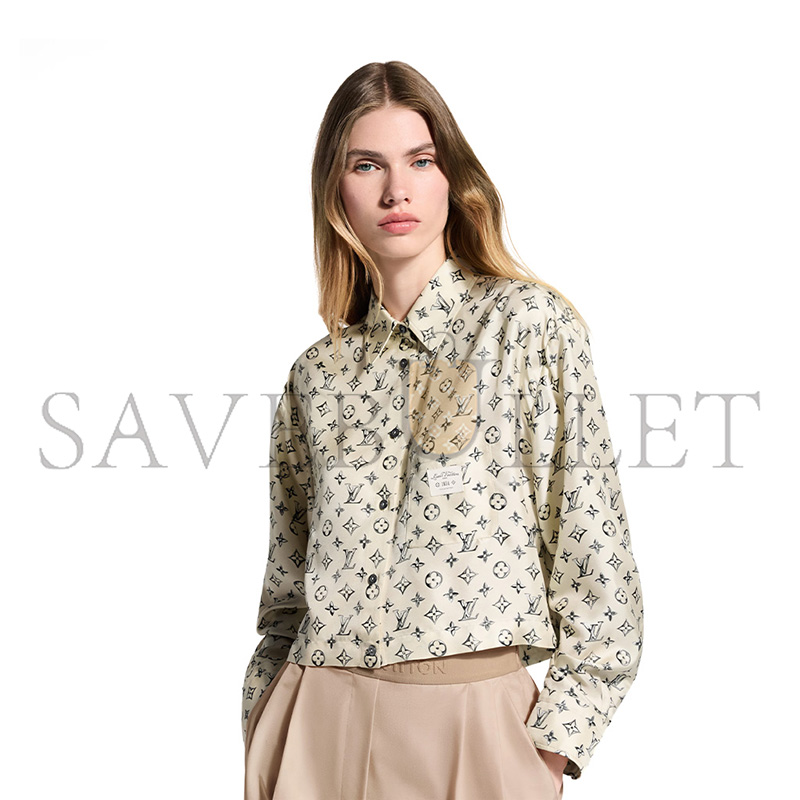 L0vis Vvtt0n CROPPED BUCKLE UP SHIRT 1AKF4P